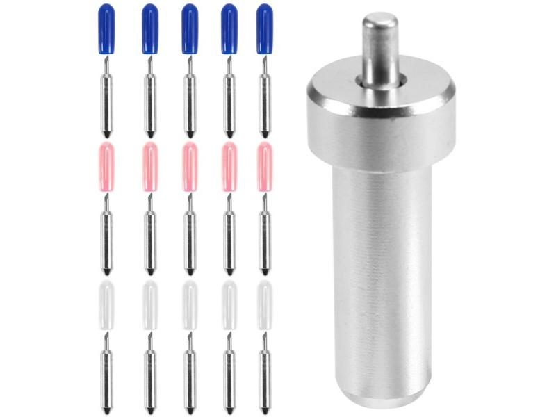 15Pcs Vinyl Cutter Film Knife Blades For Cricut Joy With Holder Carousel 1