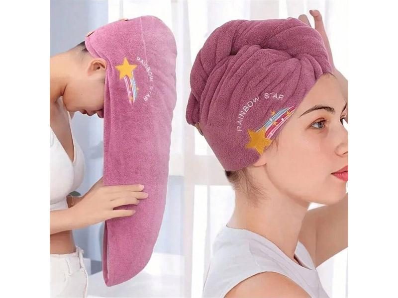 Coral Fleece Thickened Absorbent Hair Drying Cap For Bathroom Carousel 2