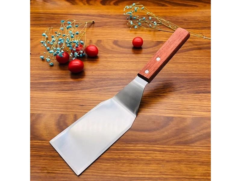 Stainless Steel Steak Spatula Pizza Shovel BBQ Cooking Tool Carousel 1