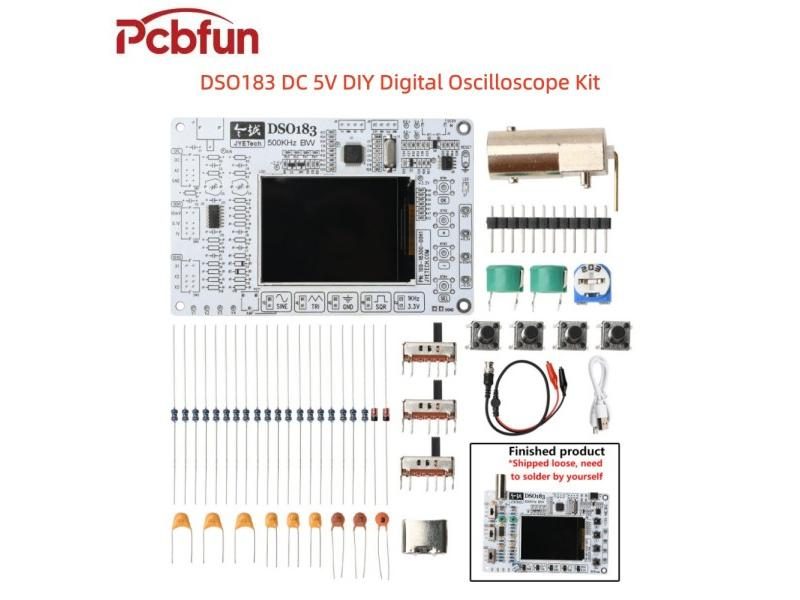 DIY Digital Oscilloscope Kit 0-500kHz Type-C Interface For Teaching Carousel 2