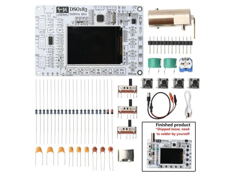 DIY Digital Oscilloscope Kit 0-500kHz Type-C Interface For Teaching Carousel 1