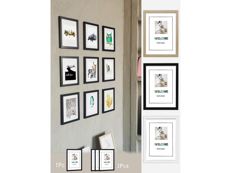 1Pc/3Pcs Wall Or Table Top Photo Frames For A4 Pictures Carousel 2