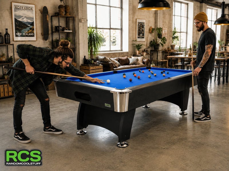 7 Foot Pool Table Deluxe Package - BLUE. 7 Points of difference. Carousel 1