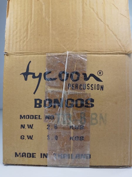 Tycoon Double Bongos Percussion Drums, Wood with Skin Top - $1 No Reserve! Carousel 10