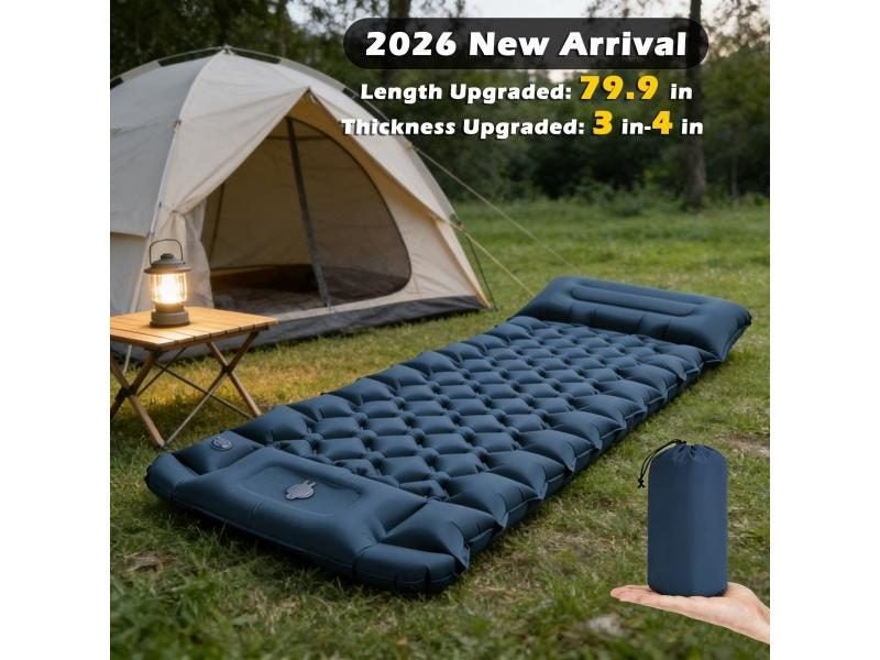 Thicken Inflatable Mattress For Camping Tent With Built-in Pump And Pillow Carousel 2