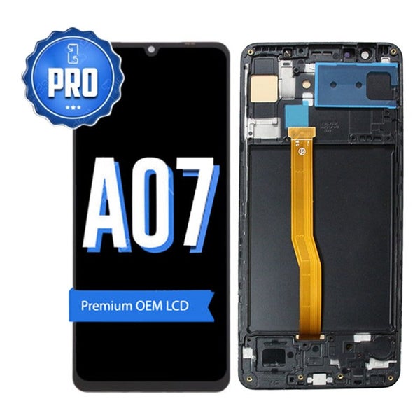 Samsung A07 LCD and Digitiser Replacement with Middle Frame | OEM Carousel 1