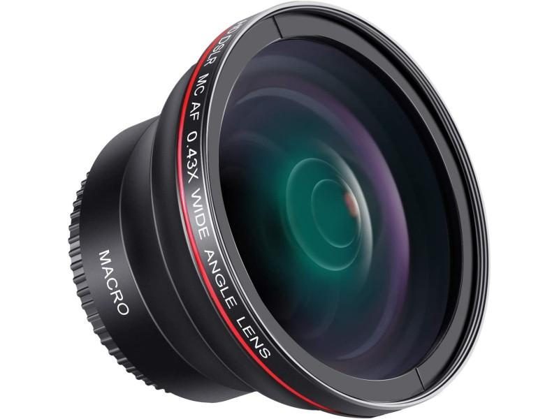 Neewer 52MM 0.43x Professional HD Wide Angle Lens (Macro Portion) For Nikon Carousel 2