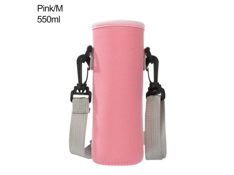 Neoprene Water Bottle Holder Pouch With Shoulder Strap Carousel 1