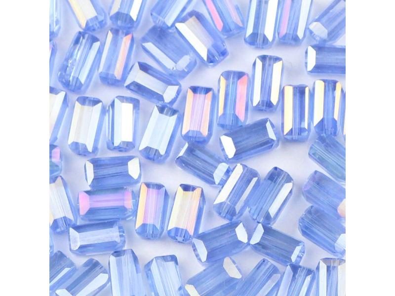 50pcs 4x8mm Austrian Rectangle Glass Beads For DIY Jewelry Carousel 1
