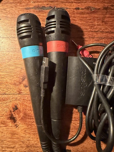 Sony PlayStation SingStar Mics & USB Adapter Set Carousel 2