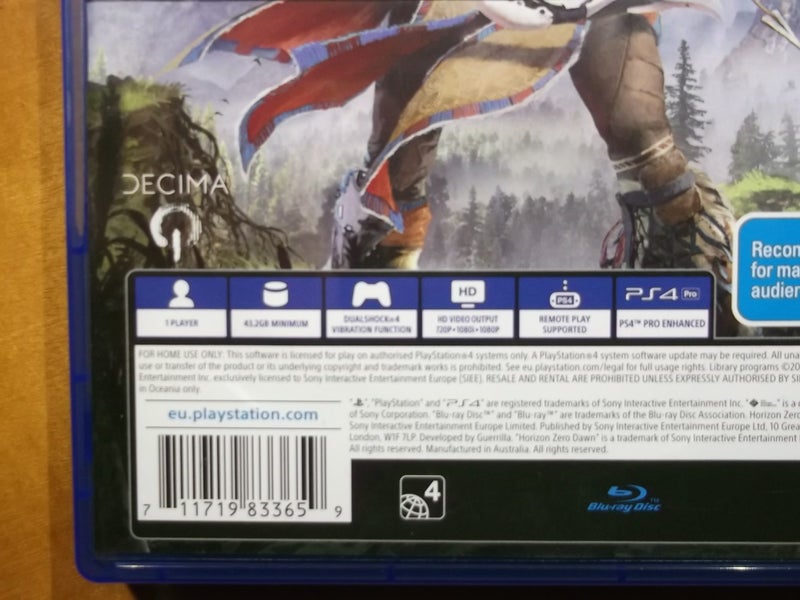 Horizon Zero Dawn - PS4 Game - Excellent Condition Carousel 4