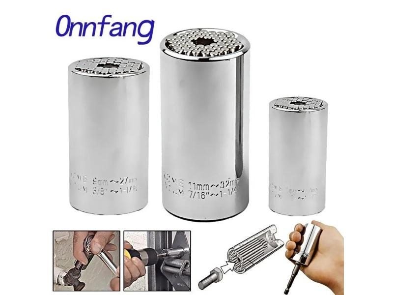 7-19/11-32mm Universal Socket Head Ratchet Wrench Tool Carousel 2