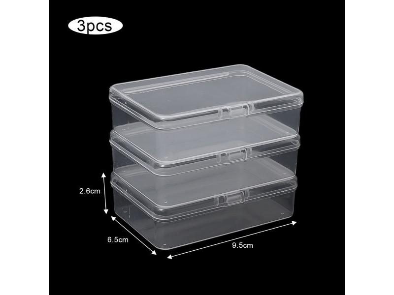 10/3Pcs Transparent Plastic Playing Cards Storage Organizer Case Carousel 1