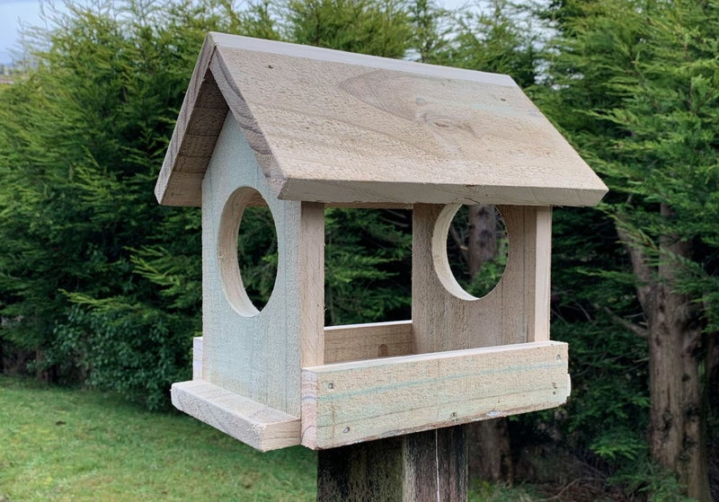 Wooden Hanging Bird House Feeder - Handmade Carousel 2