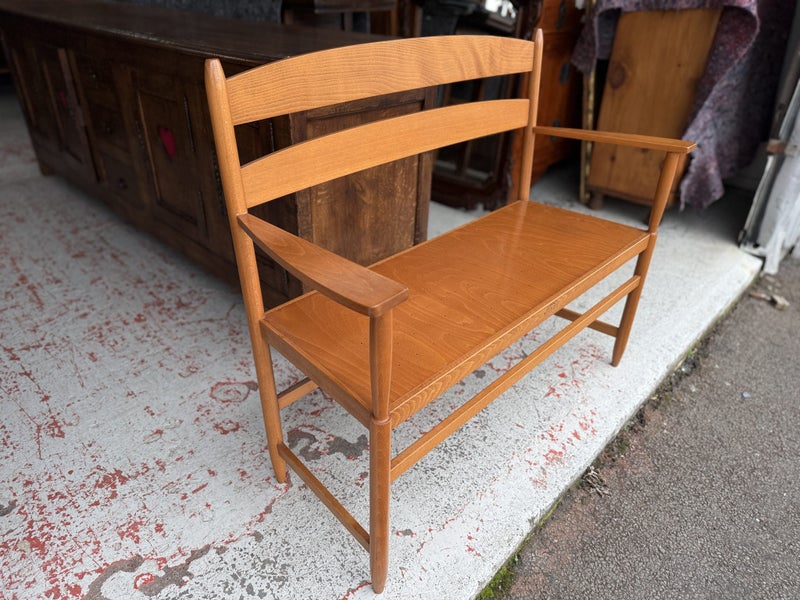 A Rare Italian Solid Wood Bench by Magis Italy Carousel 2