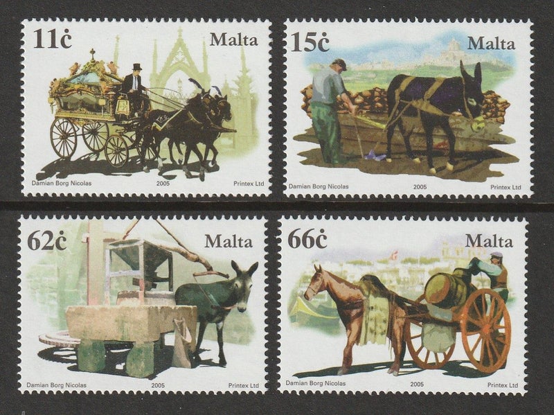 Malta 2004 Horses & Donkeys (2) MNH #16402 Carousel 1