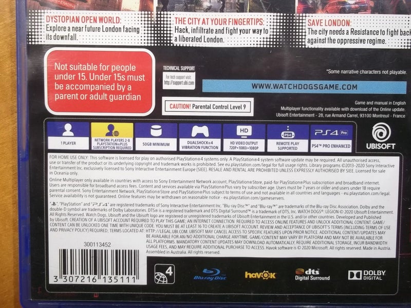 Watch Dogs Legion - PS4 Game - Excellent Condition Carousel 4