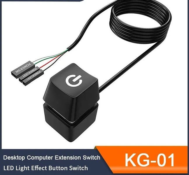 KG-01 Push Button Computer Desktop Switch PC Motherboard External Start P Carousel 1