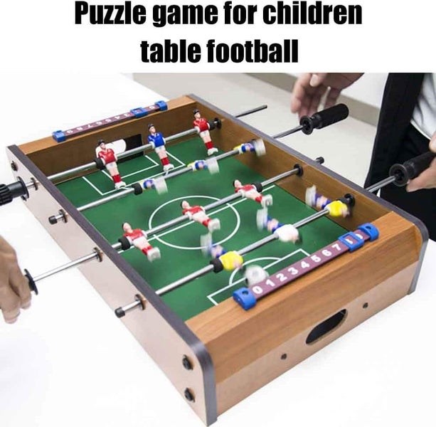 Mini Wood Table Foosball, Tabletops for Adults Family Night Parties Carousel 9