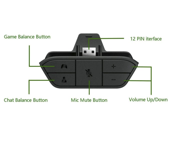 Headset Adapter For Xbox One Controller Stereo Headphone Adaptor Converte Carousel 7