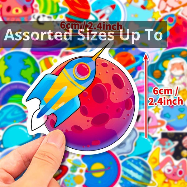 50 Stickers - Illustrated Planets Carousel 4