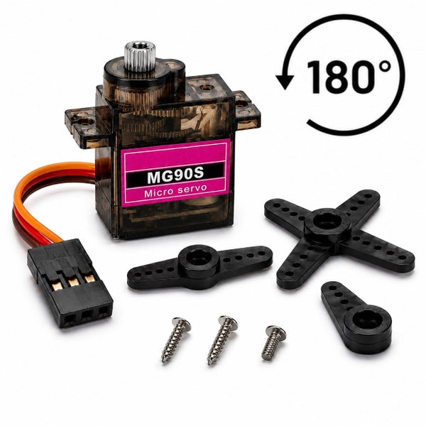 MG90S Metal Gear Servo 180° Arduino RC Robot 9g - NZN Electronics - NZ Stock