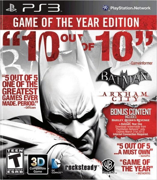 Batman Arkham City Game of the Year Edition (PS3) - AS NEW Carousel 1