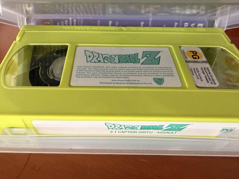 Vintage Dragon Ball Z VHS Lot (8 Tapes) - Rare Colored Madman Cassettes PAL Carousel 2