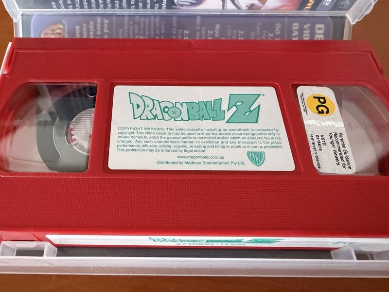 Vintage Dragon Ball Z VHS Lot (8 Tapes) - Rare Colored Madman Cassettes PAL Carousel 4