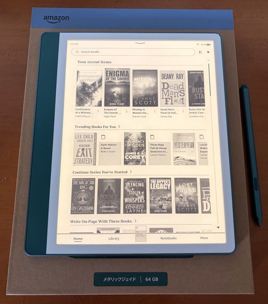 Amazon Kindle Scribe 64GB with Premium Pen - Metallic Jade - Boxed / Mint Carousel 2
