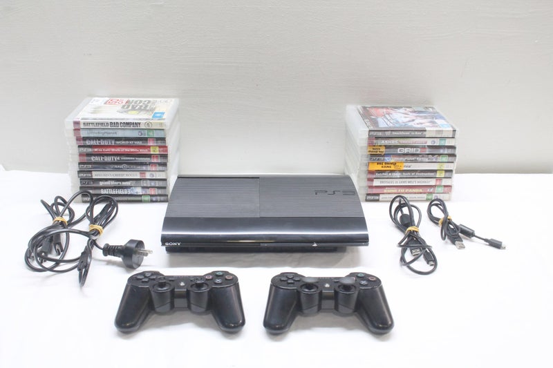 PS3 Slim, 20 Cool Games & Controllers Carousel 1