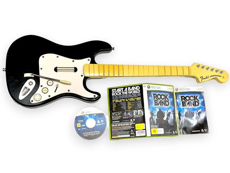 Genuine Rock Band Wireless Xbox 360 Guitar + Game BUNDLE Carousel 1