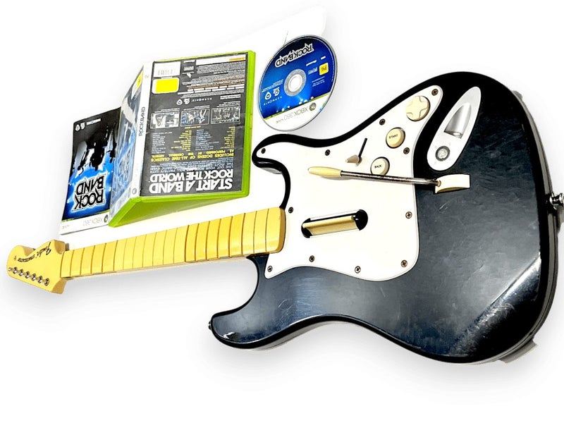 Genuine Rock Band Wireless Xbox 360 Guitar + Game BUNDLE Carousel 2