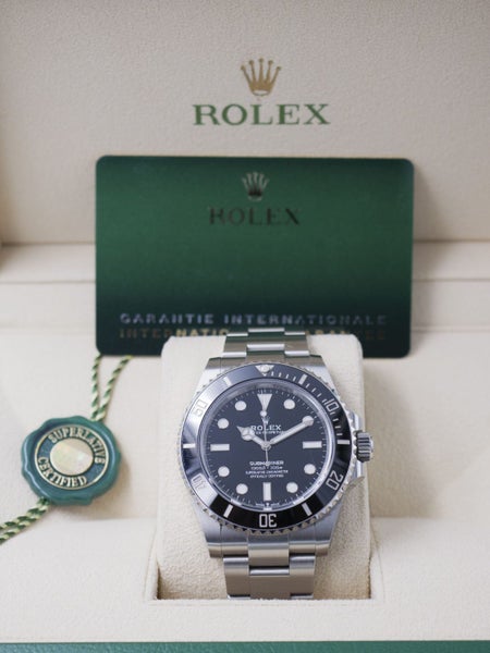 Rolex Oyster Perpetual Submariner Non Date Ref 124060 Steel Wristwatch 2024 B&P Carousel 2