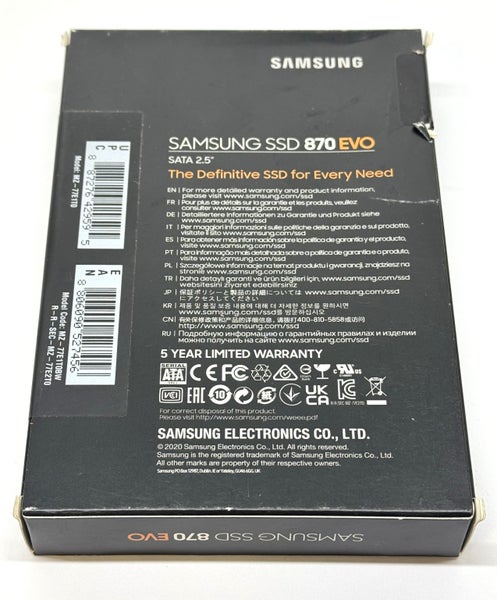 Samsung 870 EVO - 2.5" SSD - 1TB Carousel 2