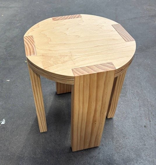 23008 - Wooden Stool USED Carousel 1