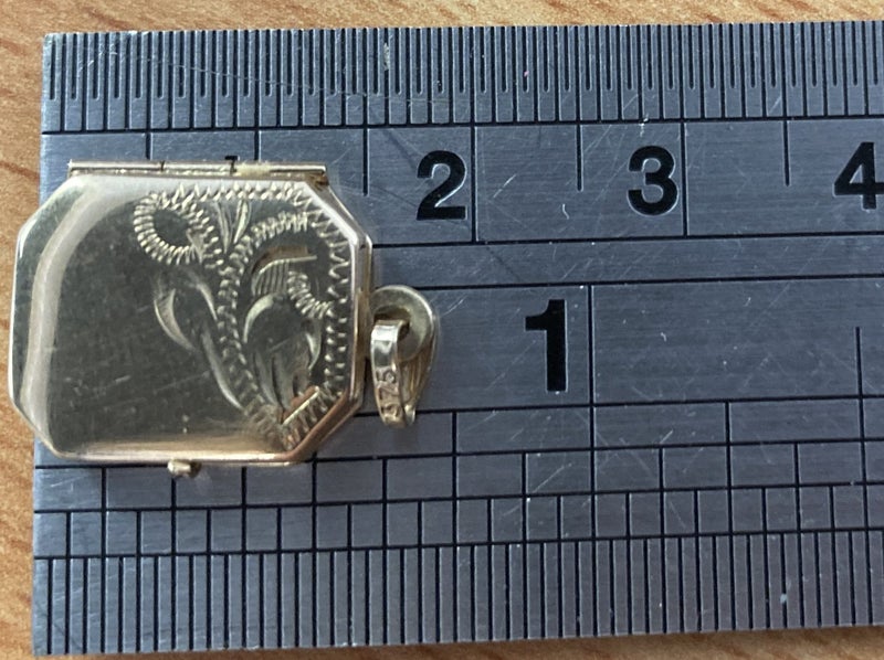 Vintage 9K Gold Locket Pendant ***Orphans Aid Charity Auction*** Carousel 18