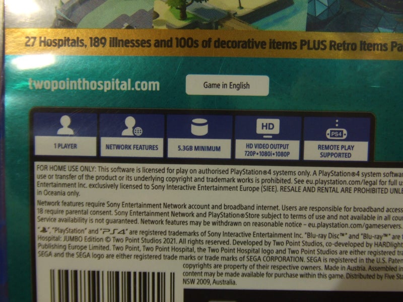 Two Point Hospital Jumbo Edition - PS4 Game - Excellent Condition Carousel 4