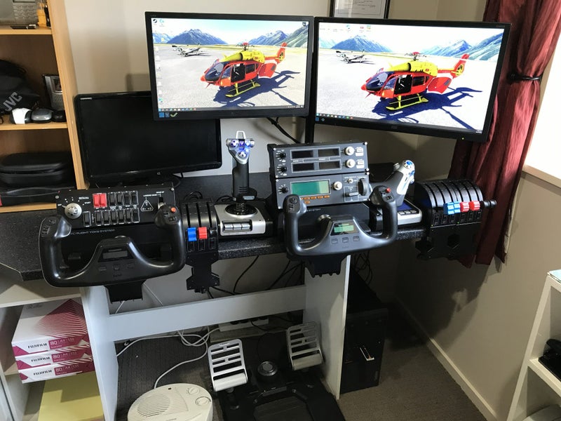 Microsoft Flight Simulator Controls set up. Carousel 1