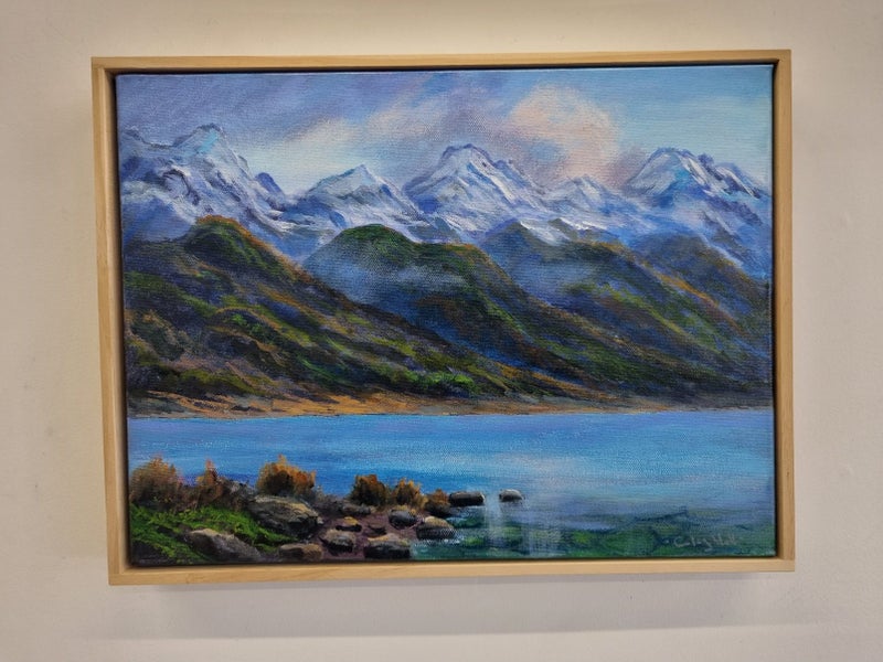 Afterpay - The Southern Alps - Framed Landscape Painting - Caley Hall Carousel 18