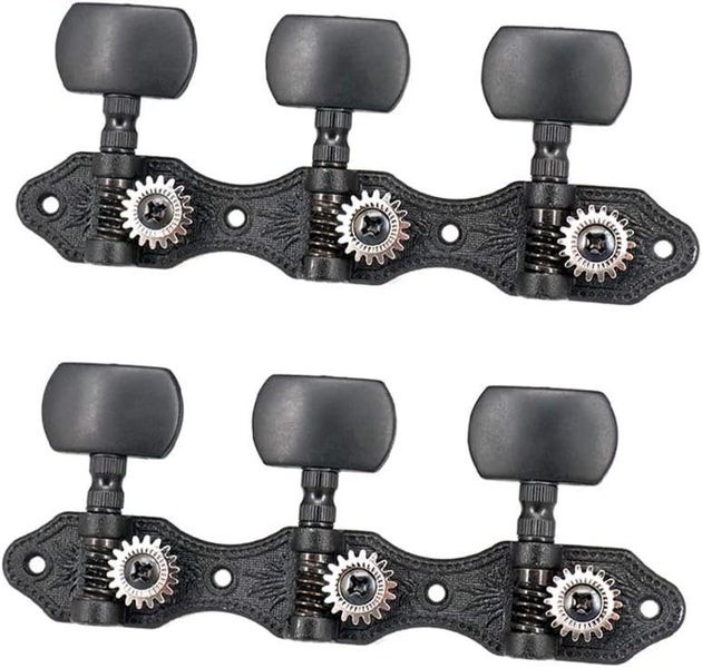 1 Pair Black Classical Guitar Machine Heads Elegant Bronze Tuning Key Pegs 1:... Carousel 2