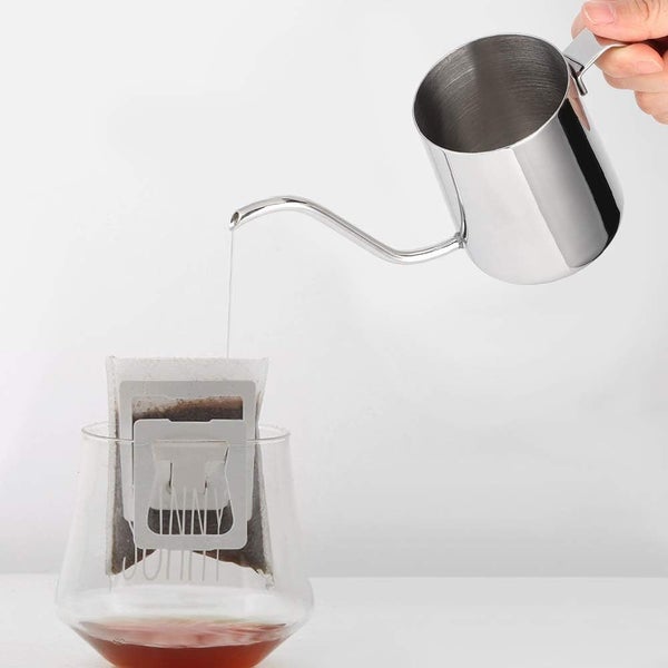 Coffee Pot - 250ml Stainless Steel Coffee Pot - Long Spout Kettle with Handle... Carousel 1