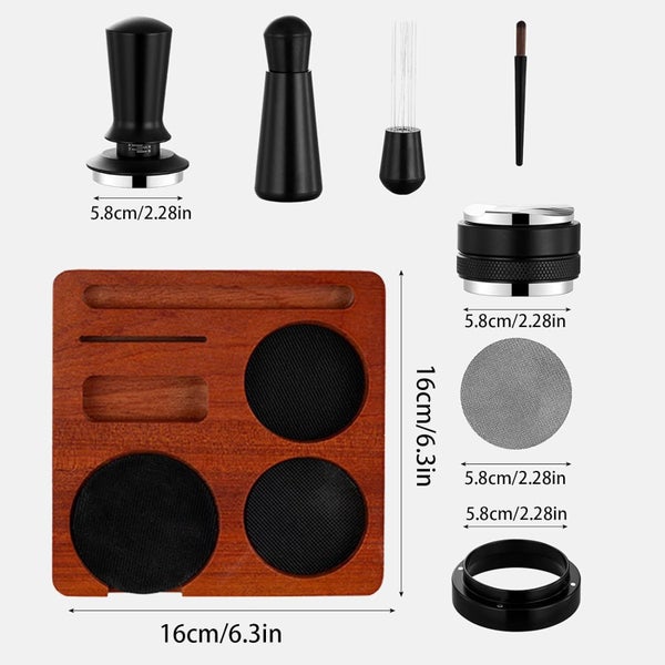 Tamper Kit - Ergonomic Anti-Slip Universal Professional,Coffee Distributor Do... Carousel 7