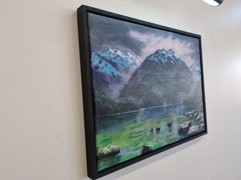 Afterpay - Fiordland Study - Framed Landscape Painting - Caley Hall Carousel 14