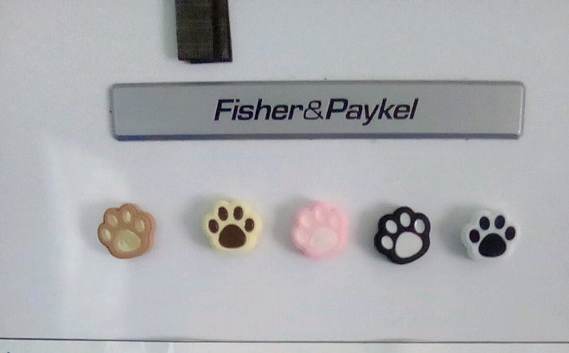 THE CATTAGE - 10PC Paw Fridge Magnets Add Cuteness & Fun To Kitchen/Office Carousel 1