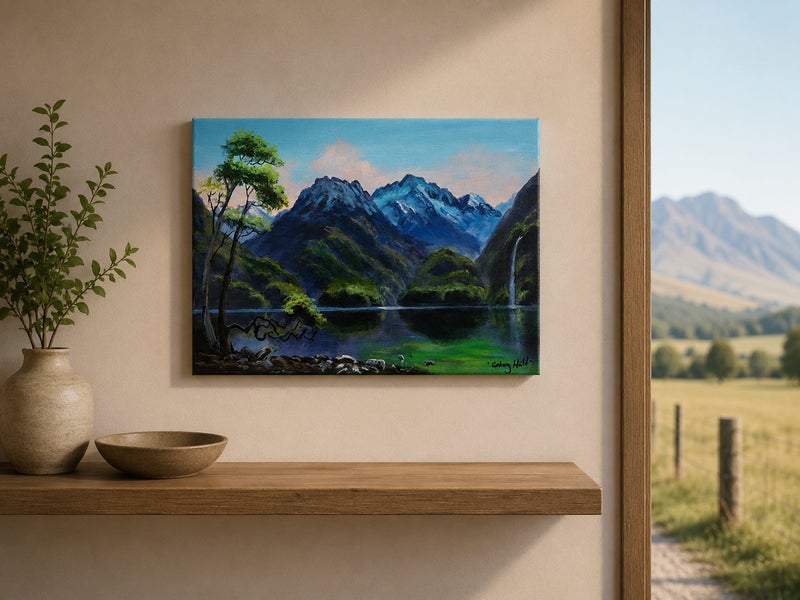 Afterpay - A Fiordland Walk - Landscape Painting by Caley Hall Carousel 2
