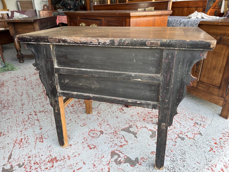 An Antique Chinese Solid Elm Hall Table or Console Table Carousel 20
