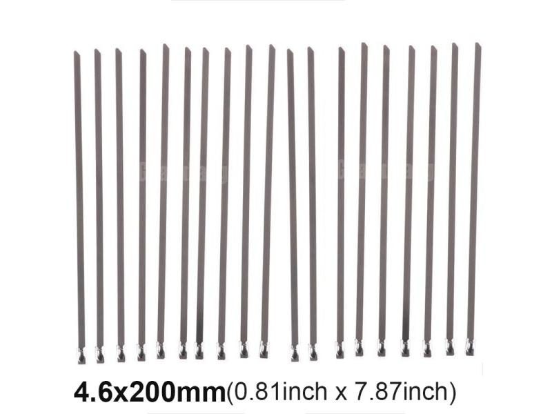 20pcs Stainless Steel Cable Ties 4.6mm Heavy Duty Self-Locking Cable Zip Tie Carousel 1