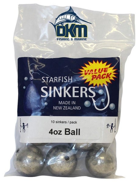 STARFISH BALL SINKER VALUE PACK 4OZ (10 PER PACK) Carousel 1