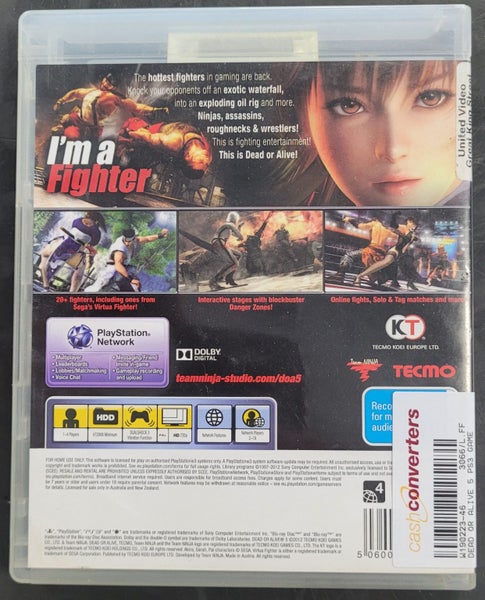 Dead or Alive 5 PS3 Game Carousel 4